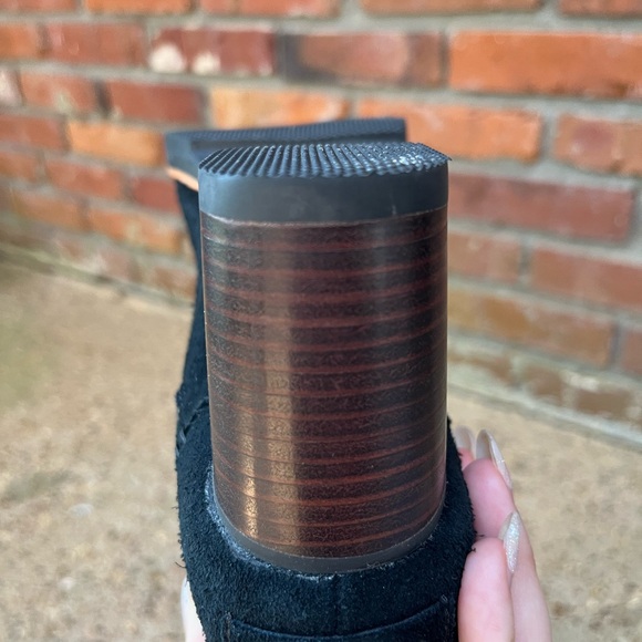 Sorel Farah Black Suede Mid Calf Tassel Boots Size 7 - Picture 10 of 10